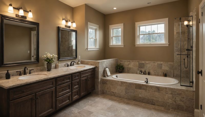 Elegant Bathroom Vanity with Double Sinks